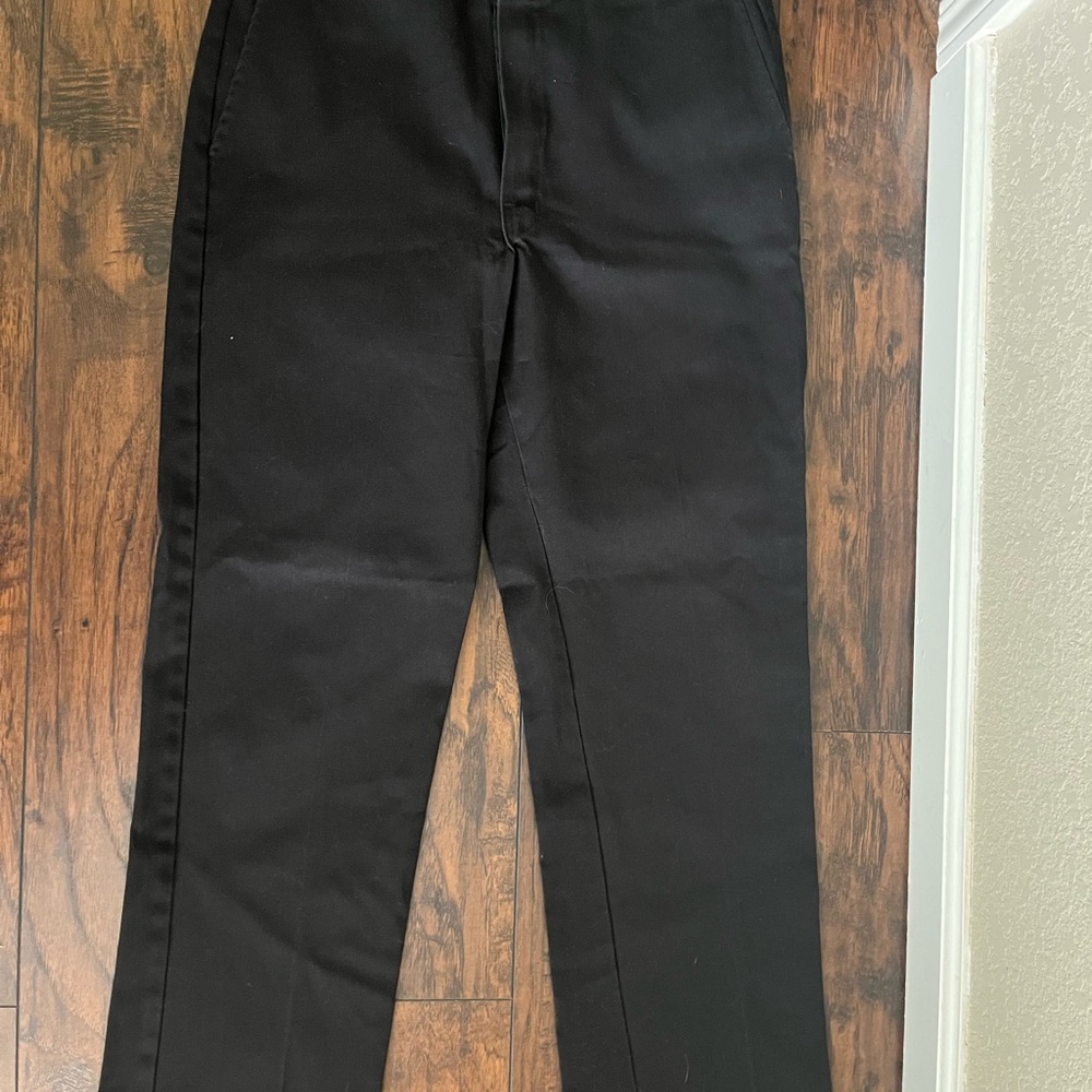 Dickies Black Dress Pants Straight-Leg Professional